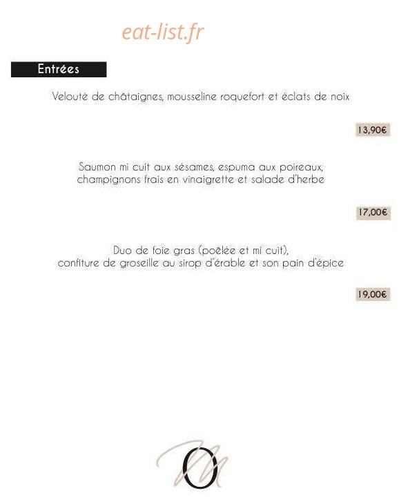 La Maison Ocre — carte page 1