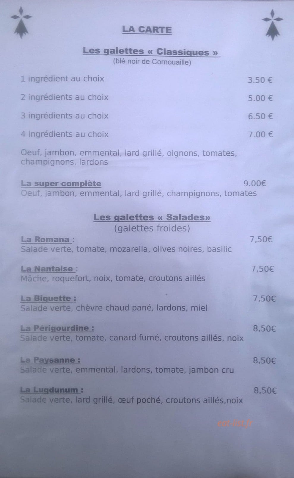 La Roche aux Fées — carte page 1