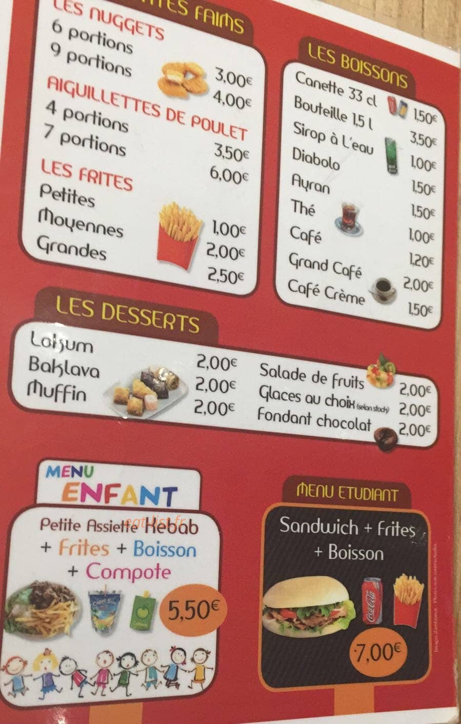 Le tacos de Charlieu — carte page 3