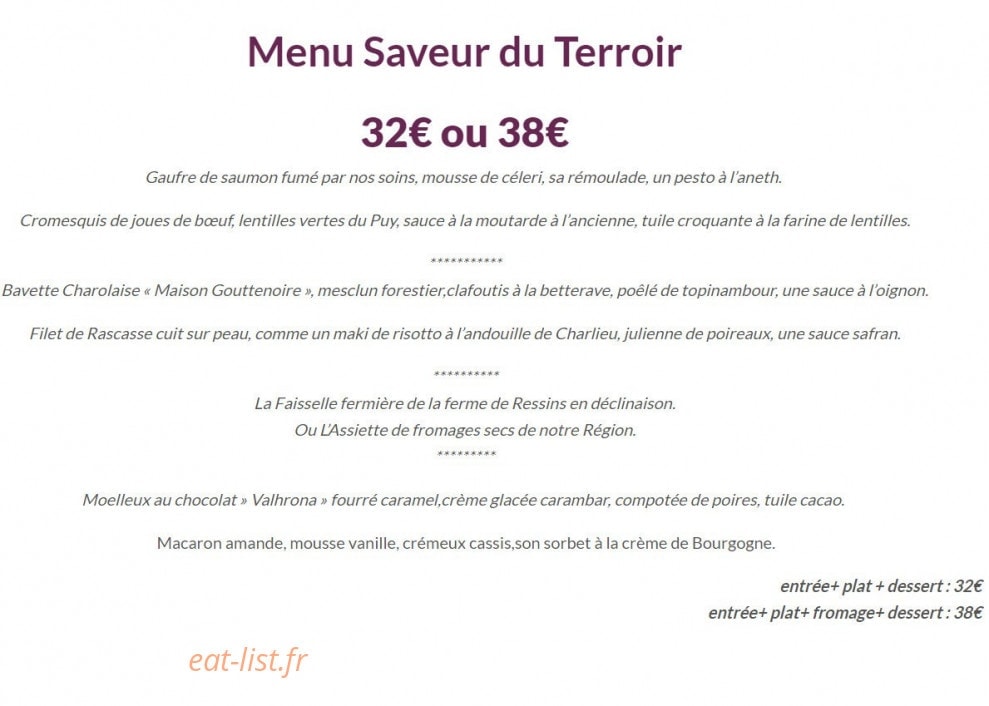 Relais De L'abbaye — carte page 1