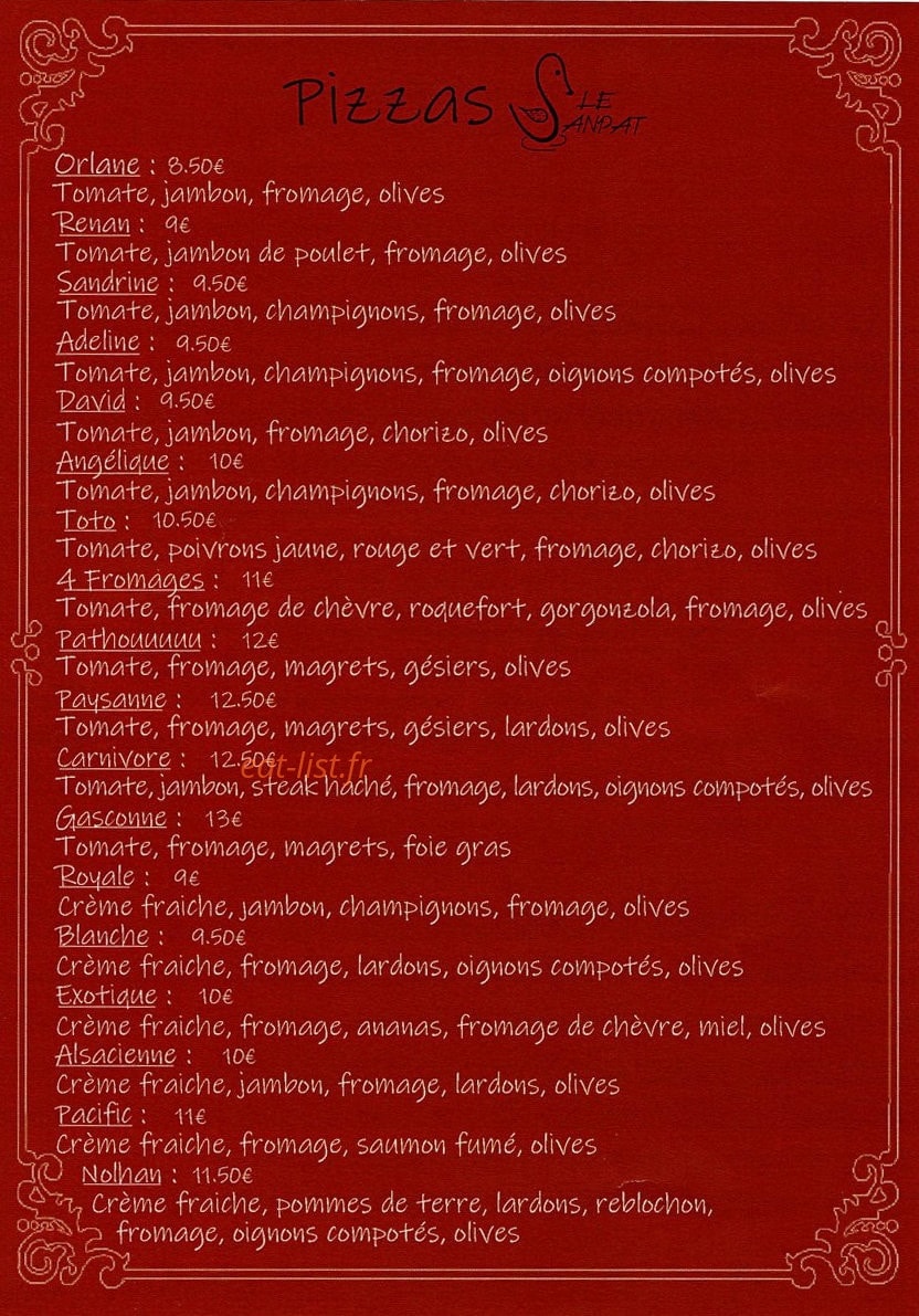 Le Sanpat — carte page 1
