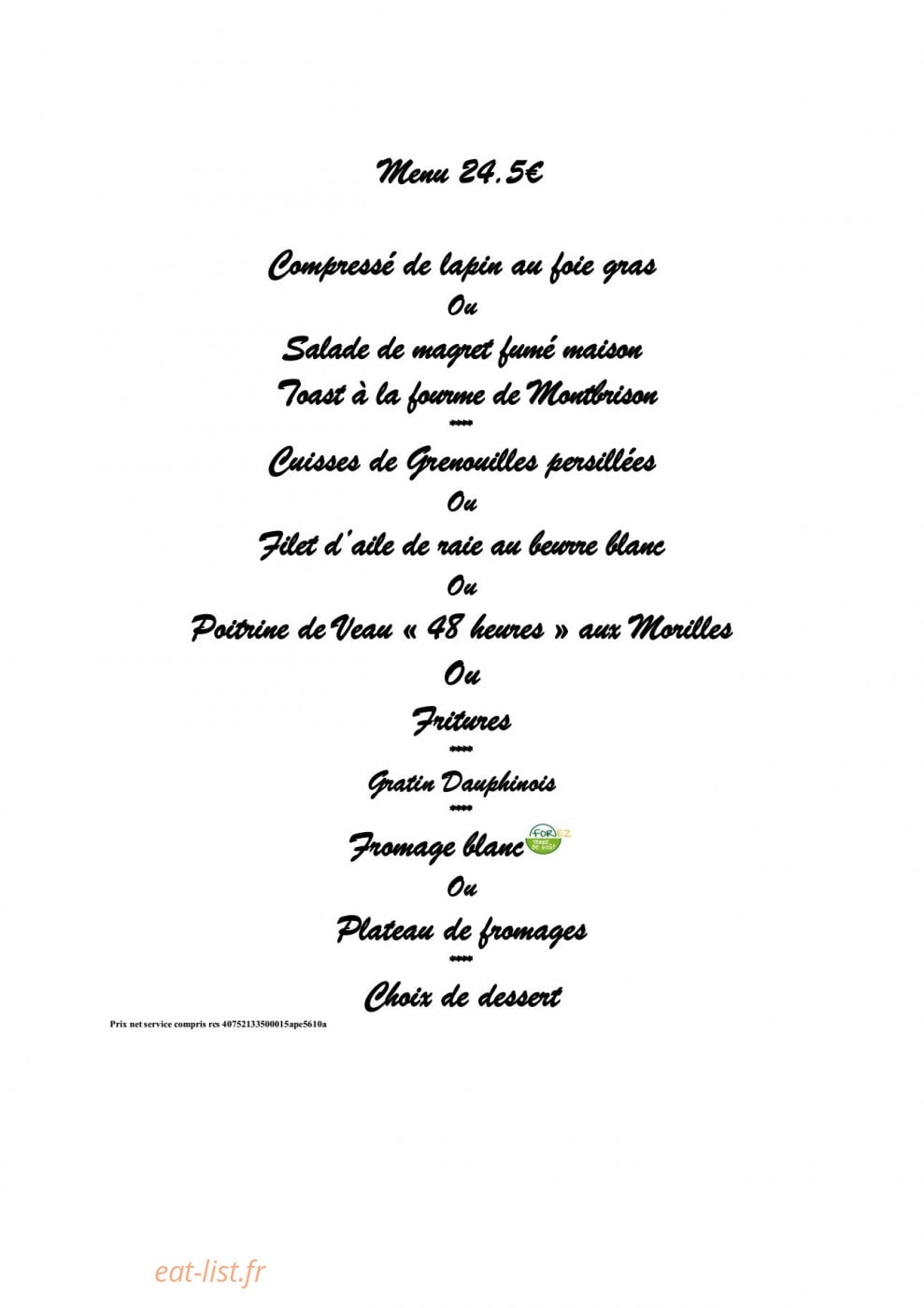 la grignotiere — carte page 2