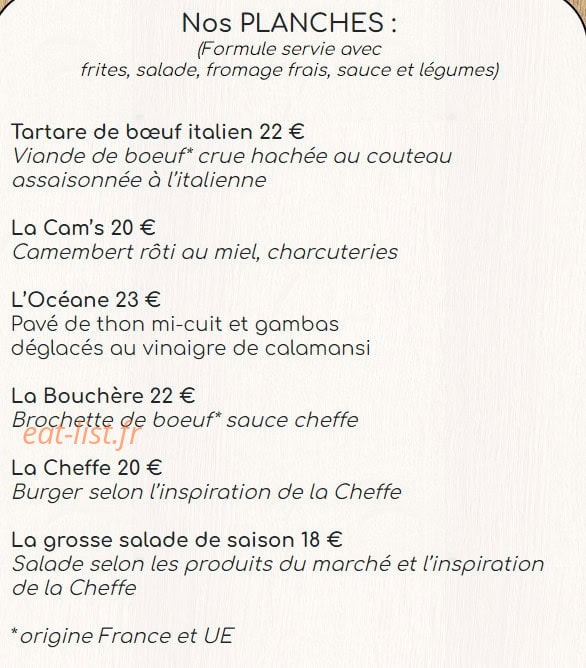 L'Aube des Sens — carte page 3