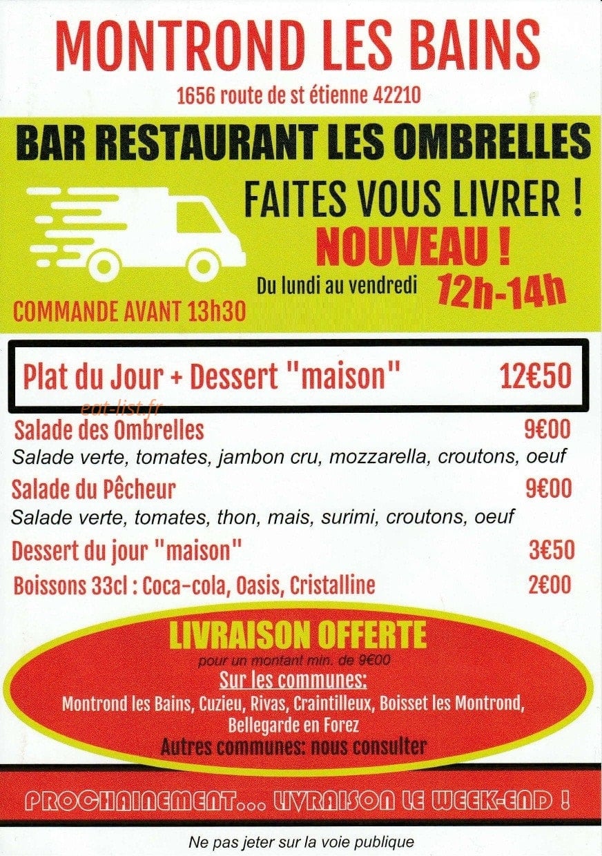 Les Ombrelles — carte page 2