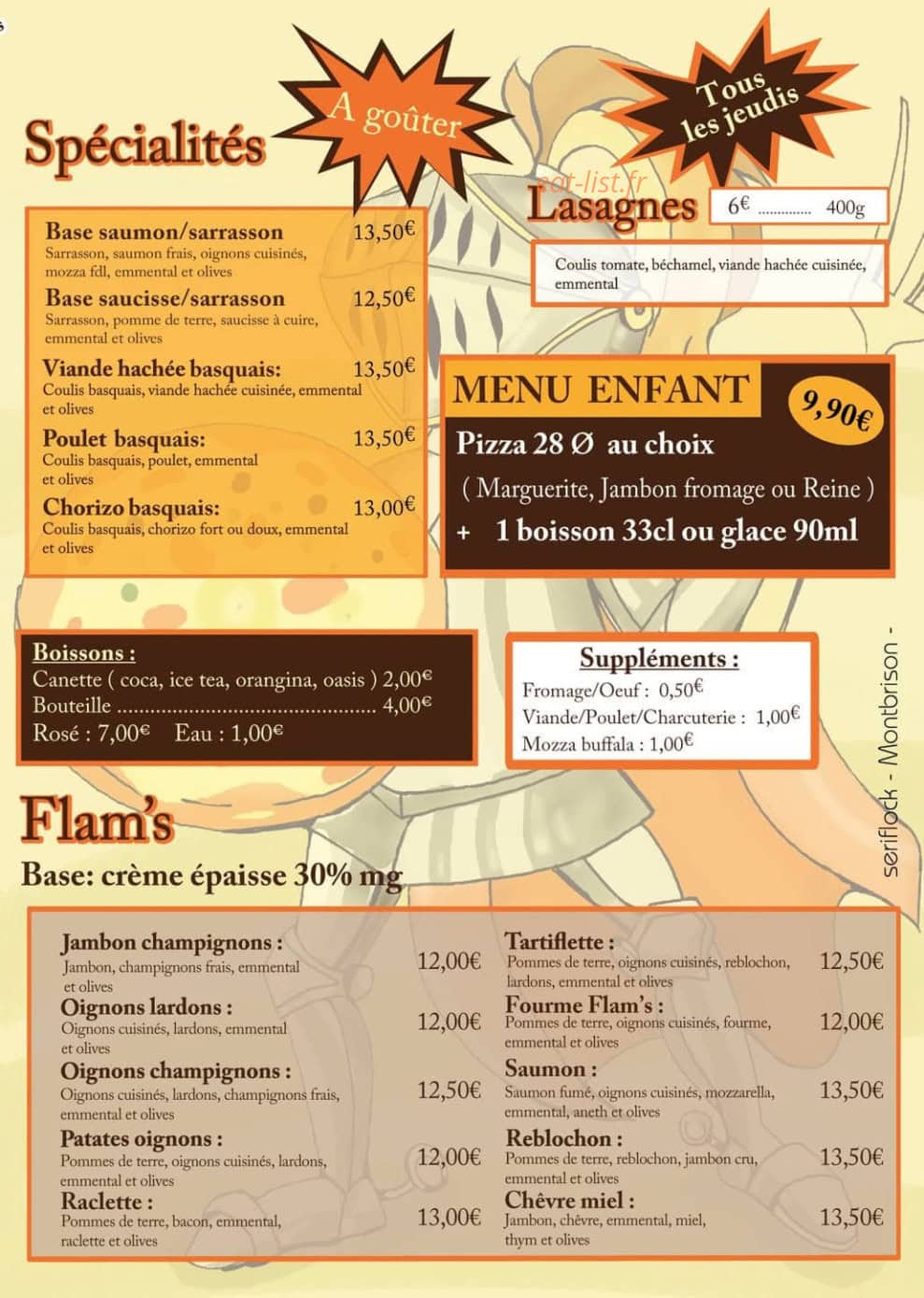 Pizza Medieval — carte page 2