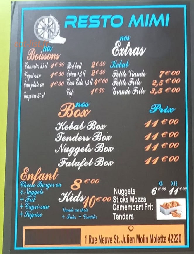 Resto Mimi — carte page 4