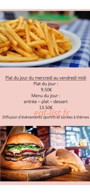 Carte et menu de Le Salvatorien à Saint Sauveur en Rue — Menu du jour