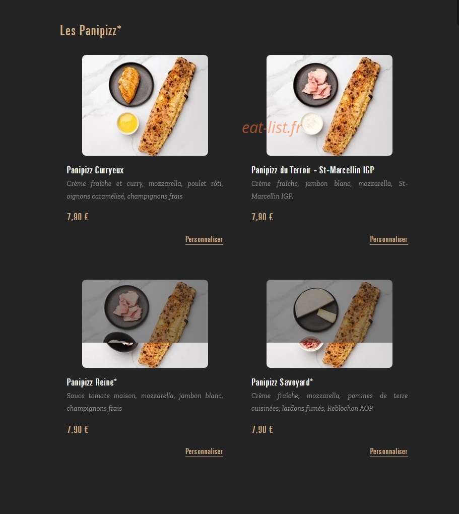 Pizza Cosy — carte page 5