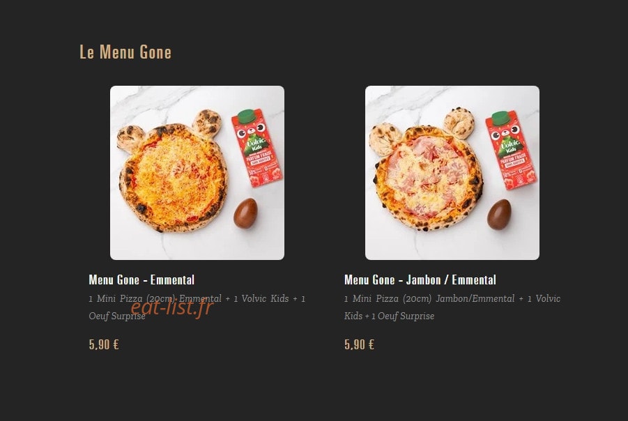 Pizza Cosy — carte page 13