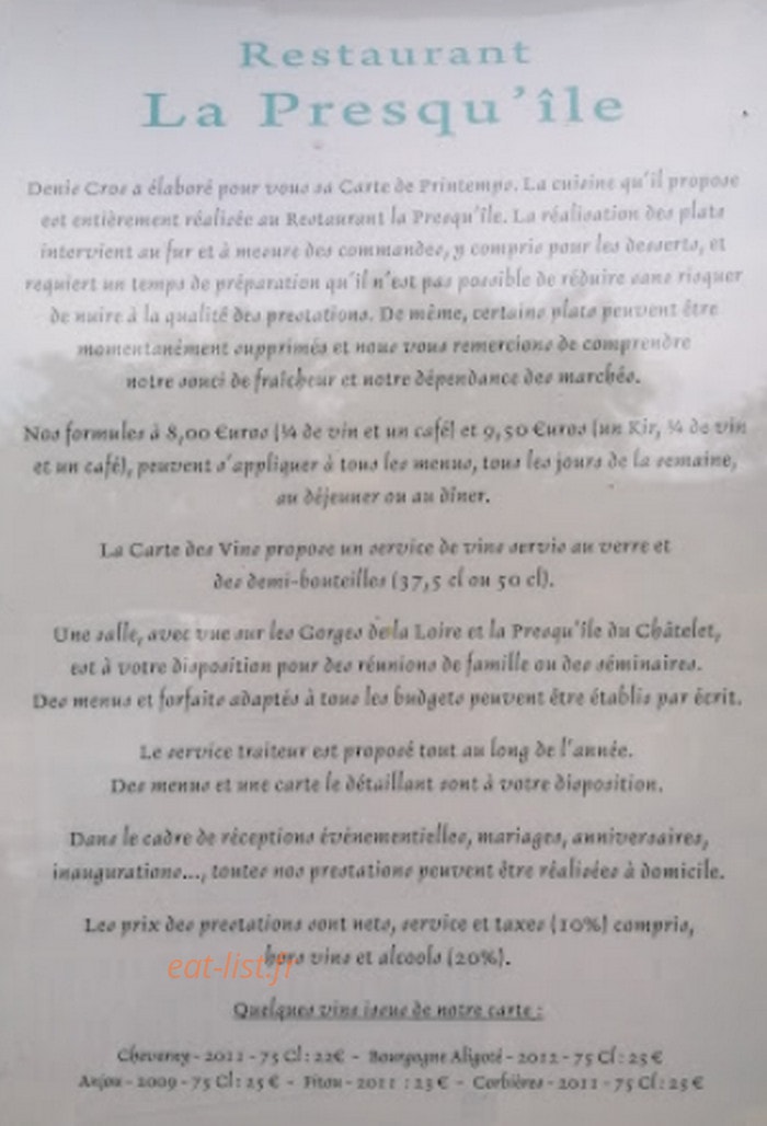 La Presqu'île — carte page 4
