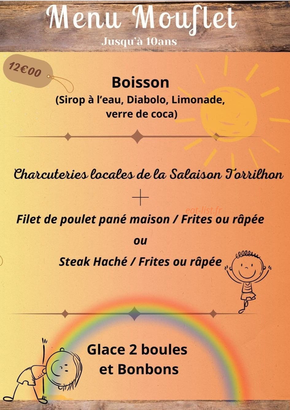 La Table du Bon Vivant — carte page 1