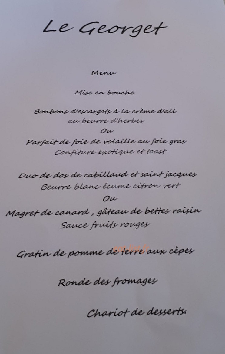Le Georget — carte page 1