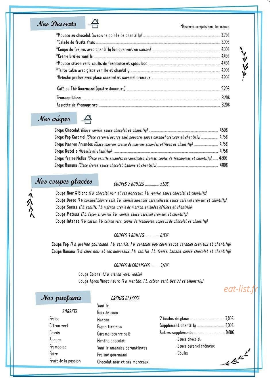 La Terrasse De Pommiers — carte page 3