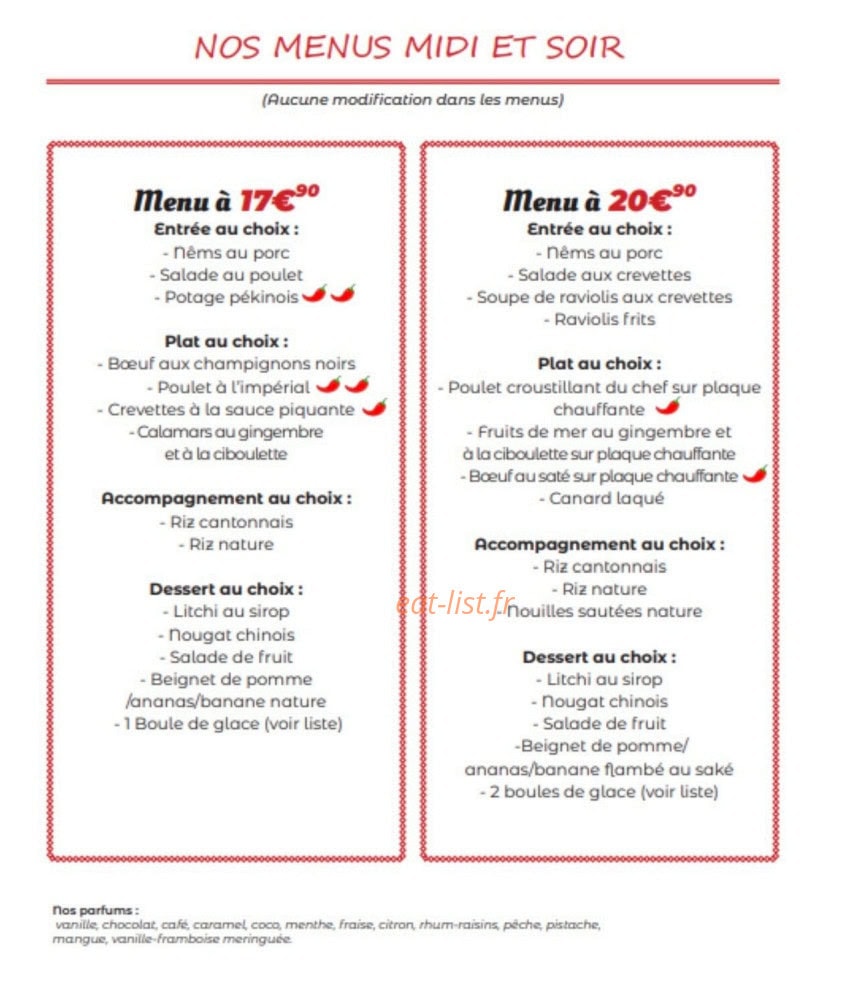 China House — carte page 6