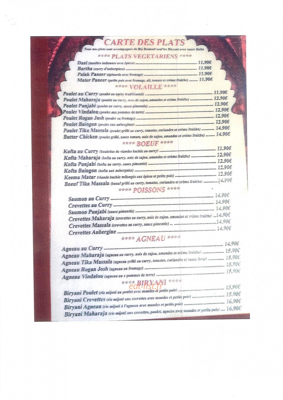 Delices de punjab — carte page 4