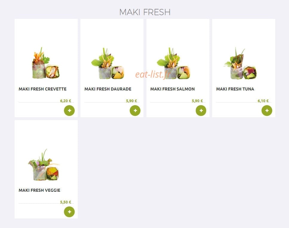 Eat Sushi — carte page 10