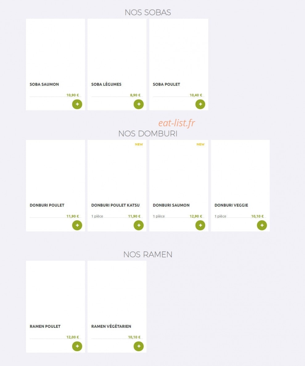 Eat Sushi — carte page 17
