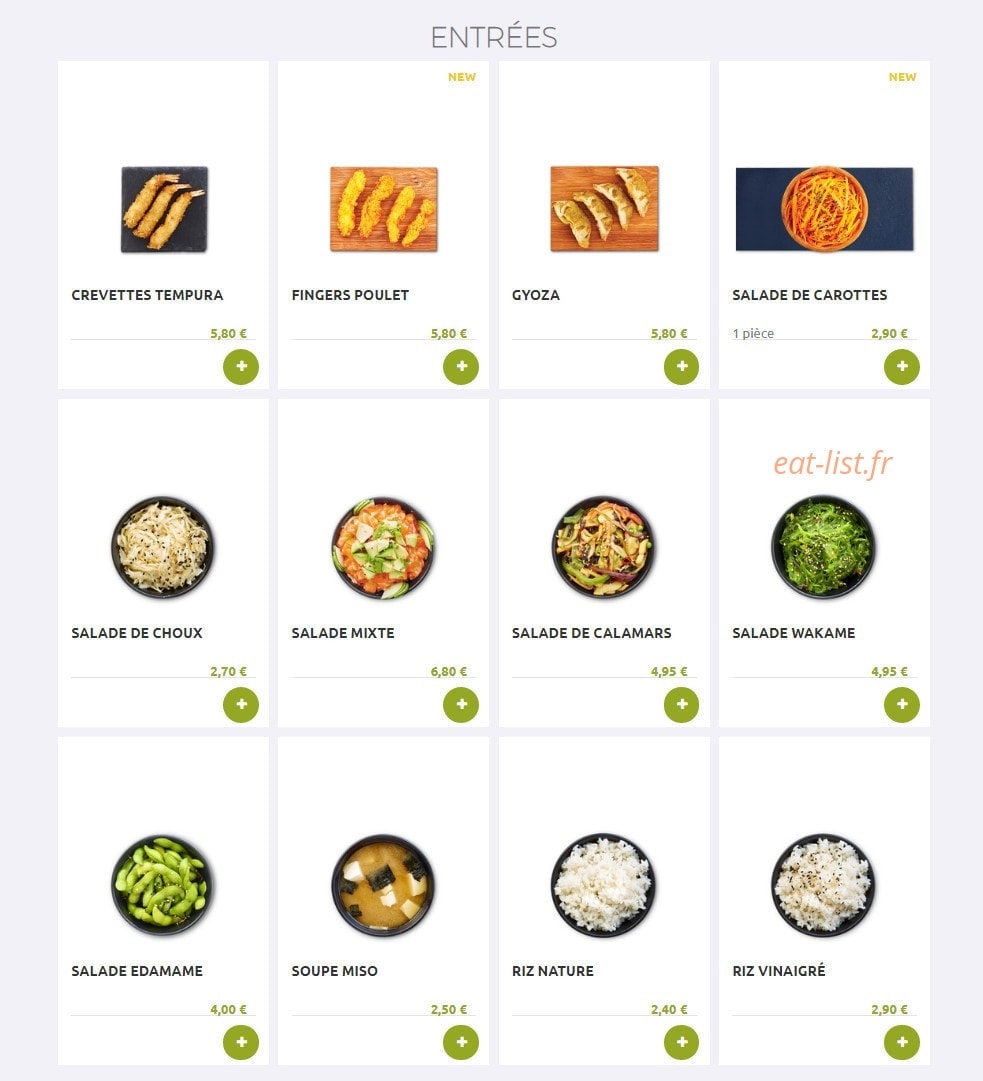 Eat Sushi — carte page 5