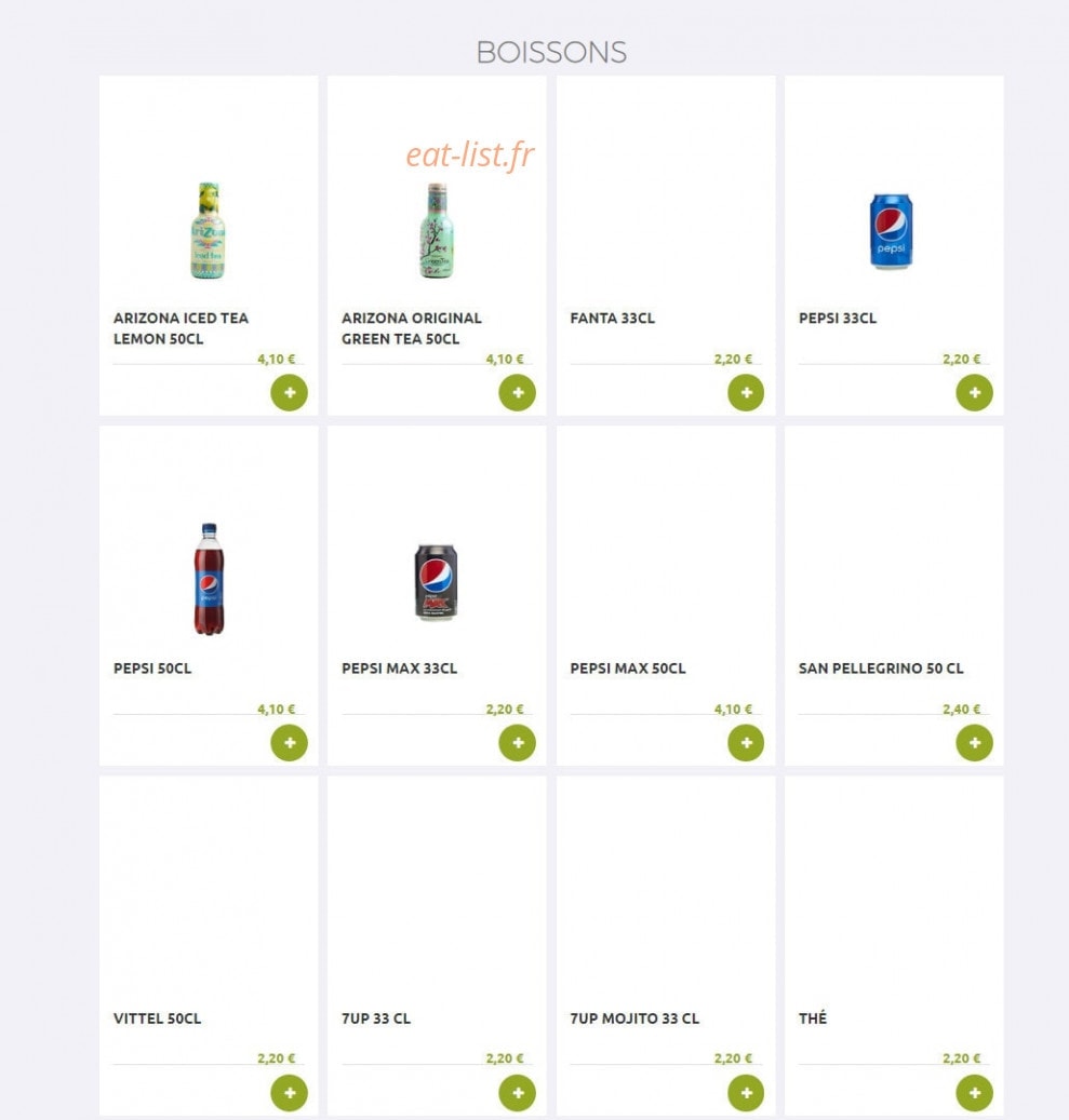 Eat Sushi — carte page 20