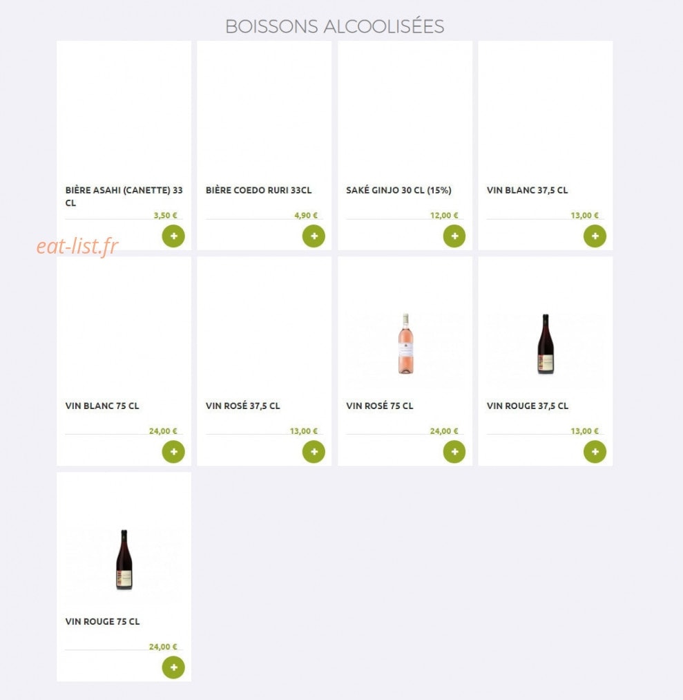 Eat Sushi — carte page 22