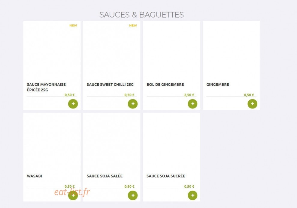 Eat Sushi — carte page 23