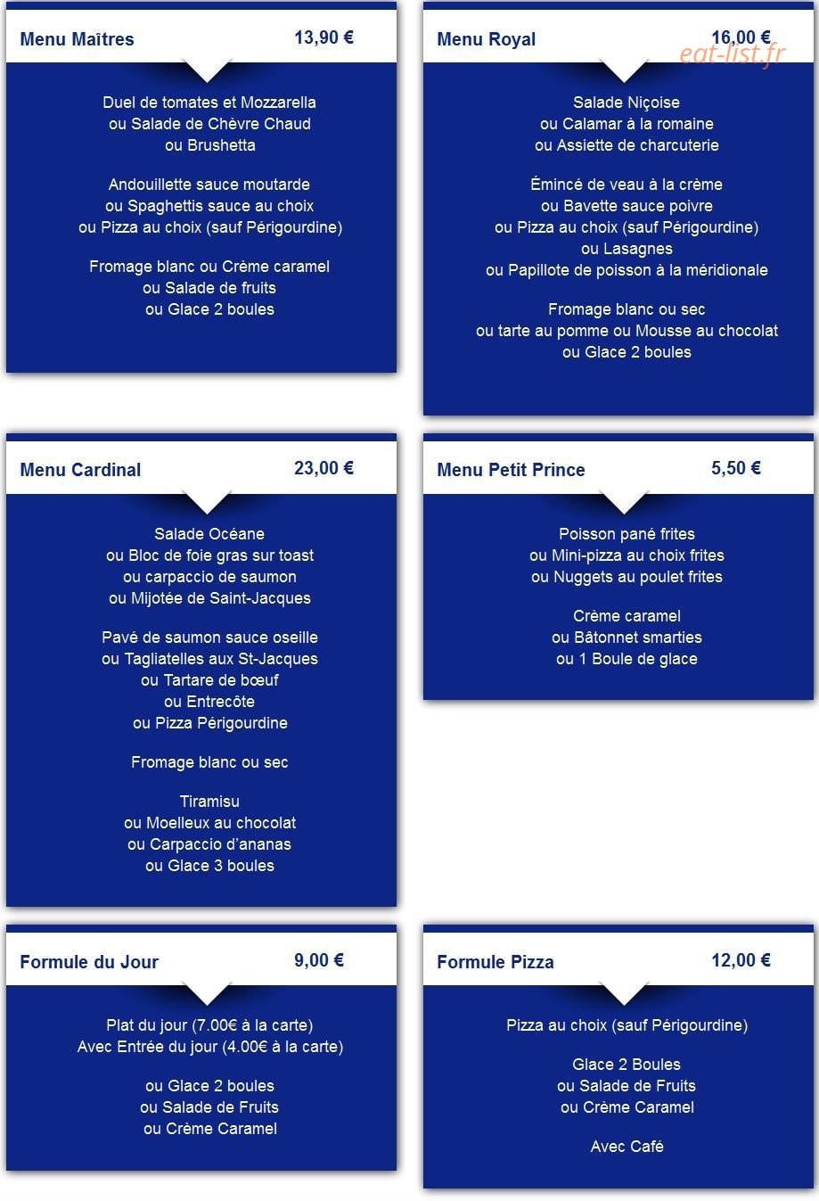 Le Cardinal — carte page 6