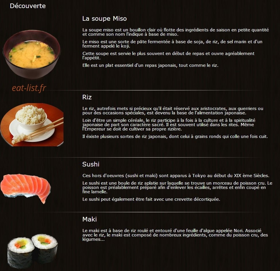 Sushiyama — carte page 13