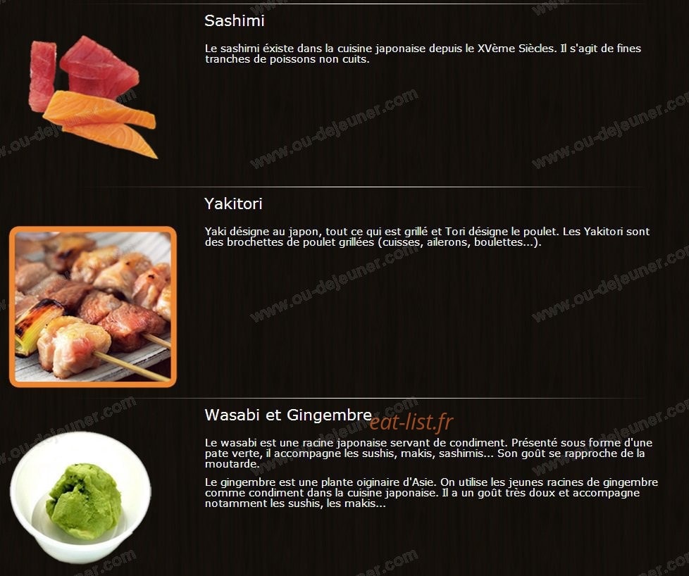 Sushiyama — carte page 14