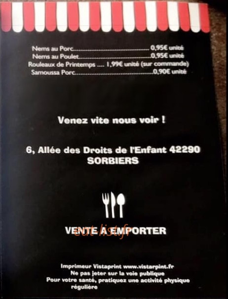 Les Nems de mon Enfance — carte page 2