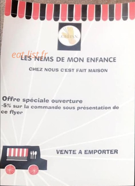 Les Nems de mon Enfance — carte page 1
