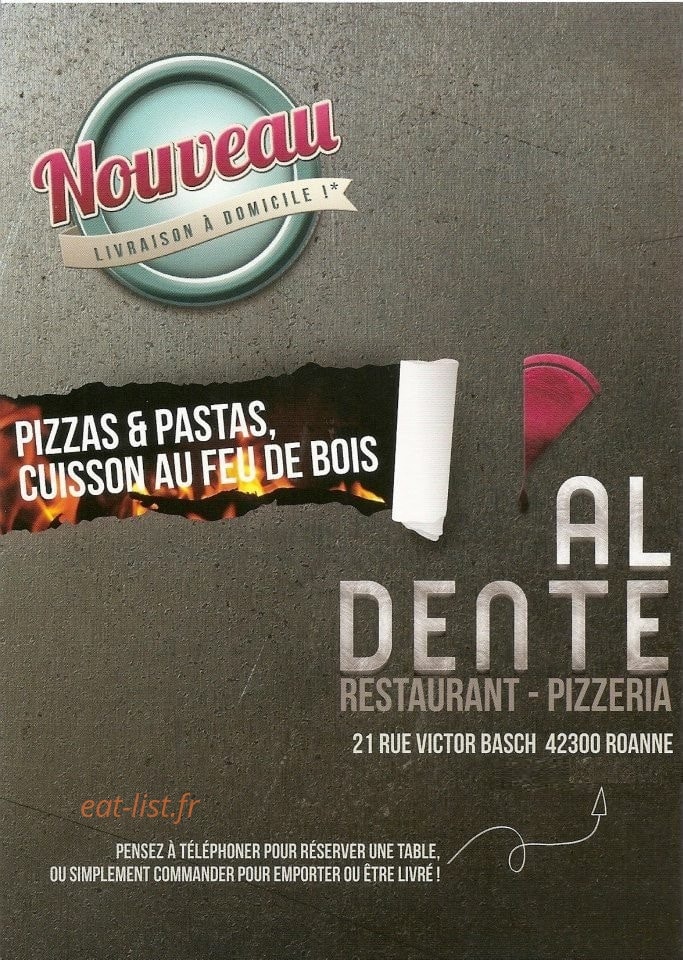 Al Dente — carte page 1
