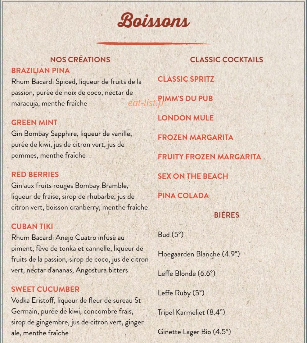 Au Bureau — carte page 8