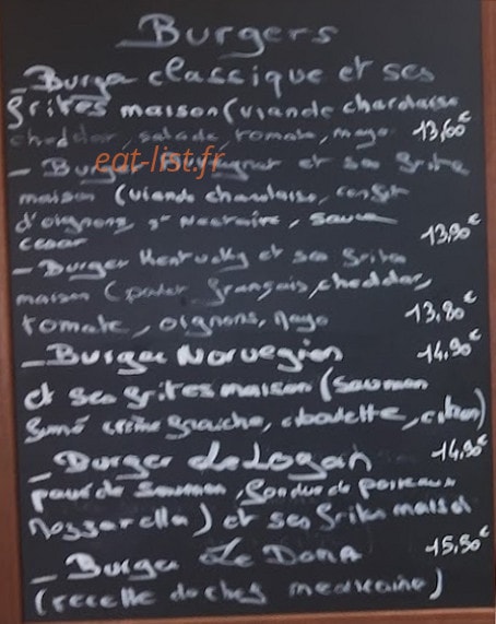 Brasserie des Tanneries — carte page 1