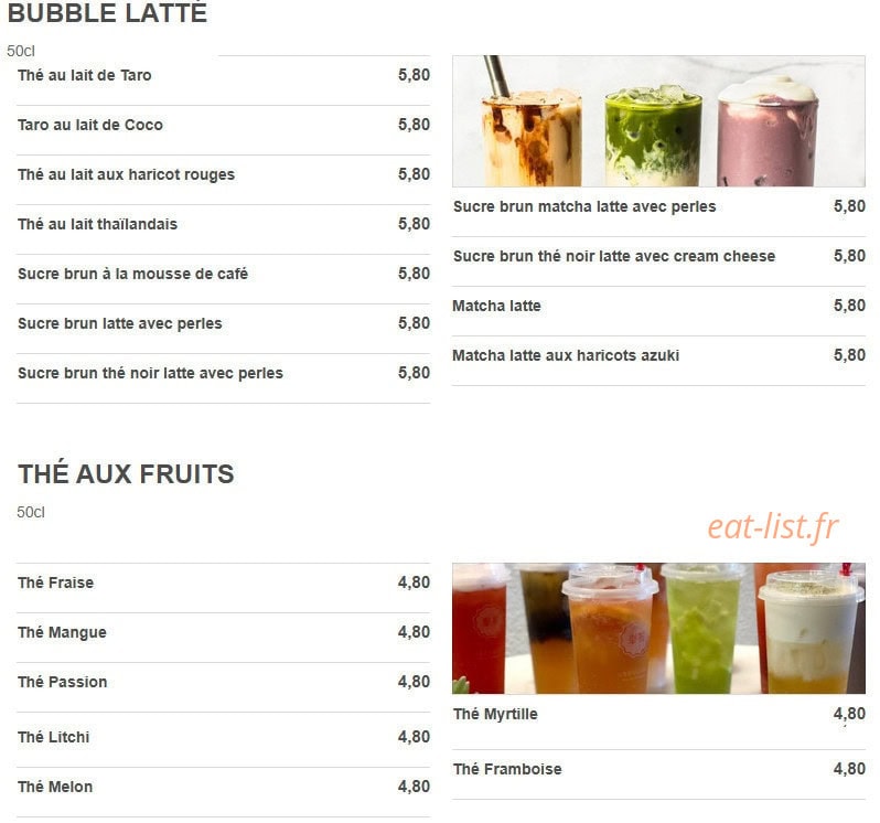 Bubble Oishii — carte page 3