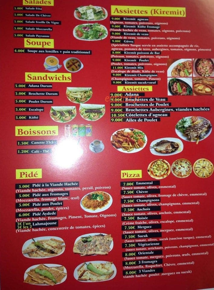 Chez Aydede — carte page 2