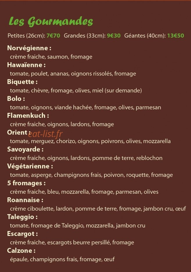 Dolce Pasta Pizza — carte page 2