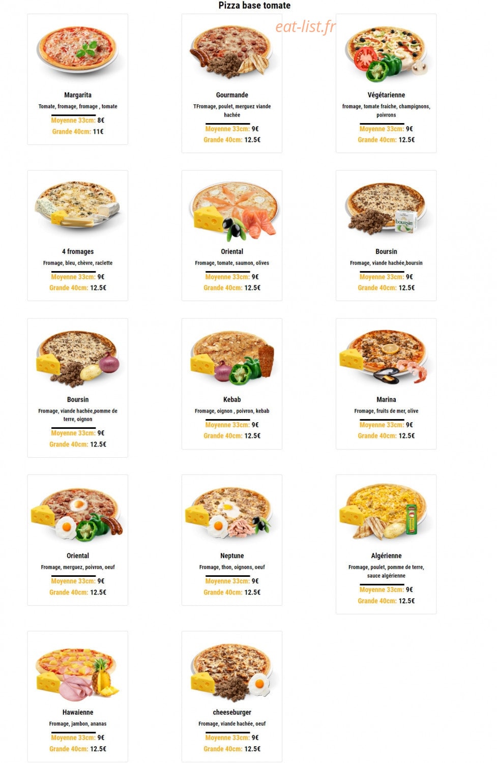 Food time — carte page 2