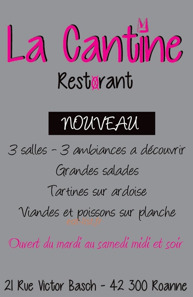 La Cantine — carte page 1