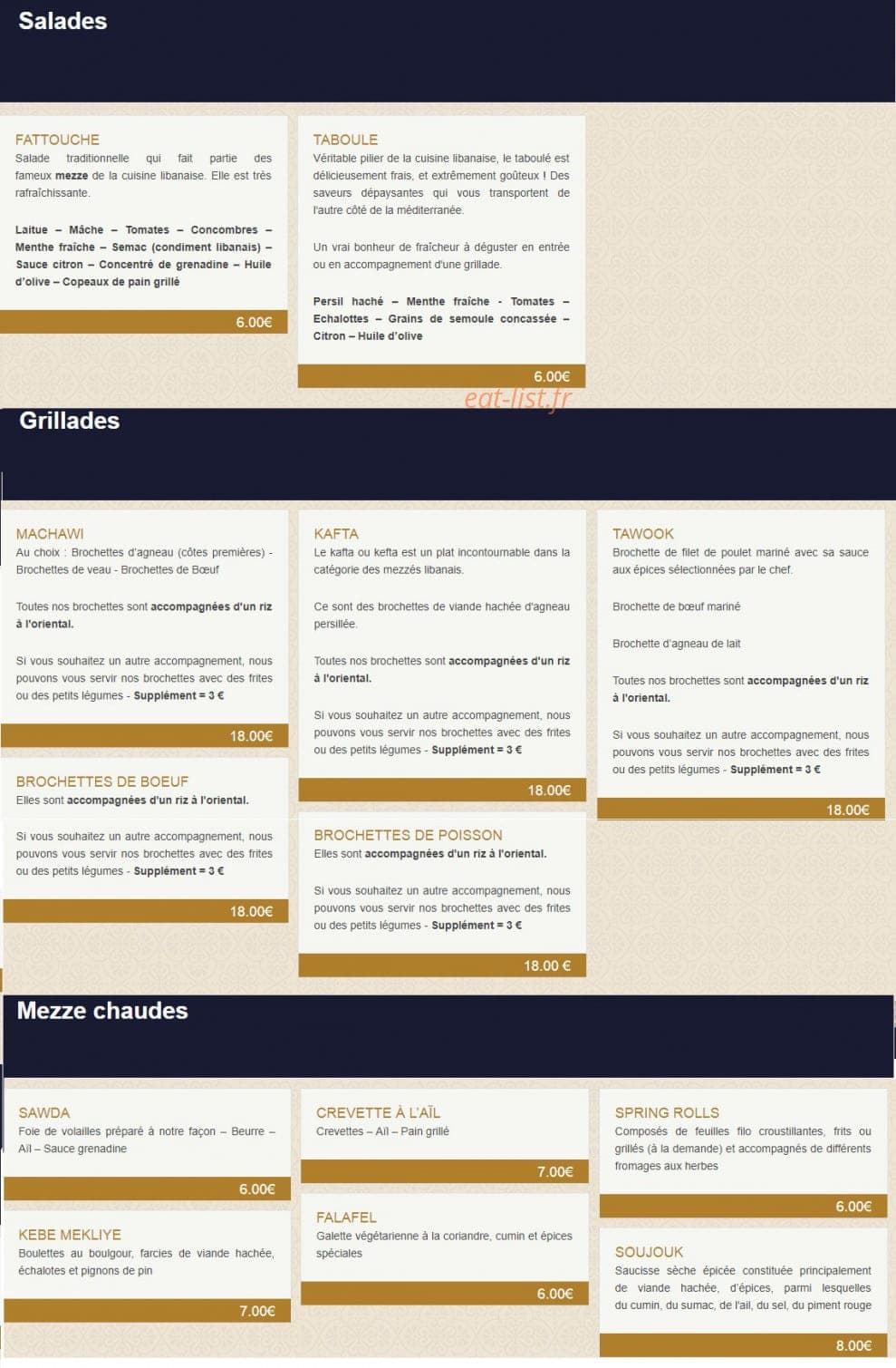 Layali — carte page 2