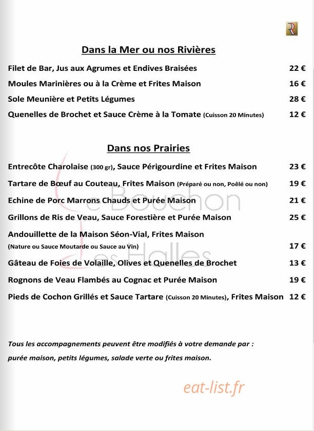Le Bouchon des Halles — carte page 5