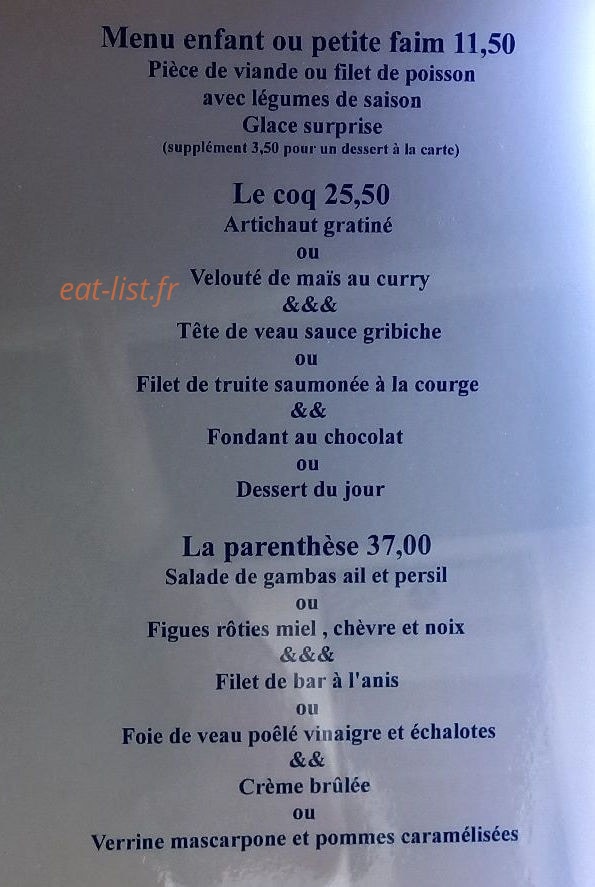 Le coq en poulpe — carte page 3