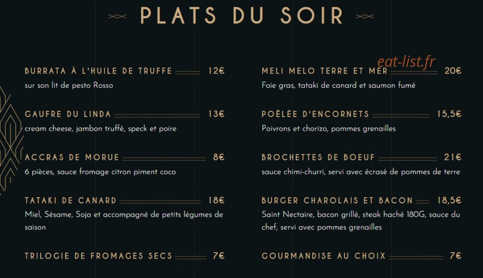 Le Linda — carte page 1