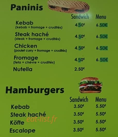 Le Petit Istanbul — carte page 1