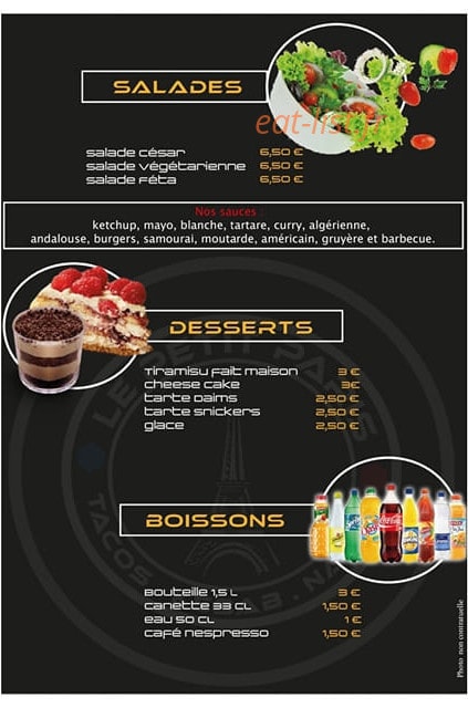 Le Petit Paris — carte page 3