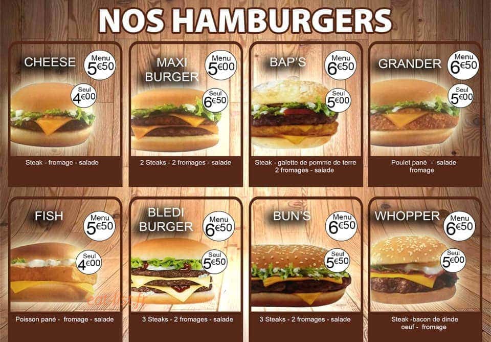 Le tacos — carte page 5