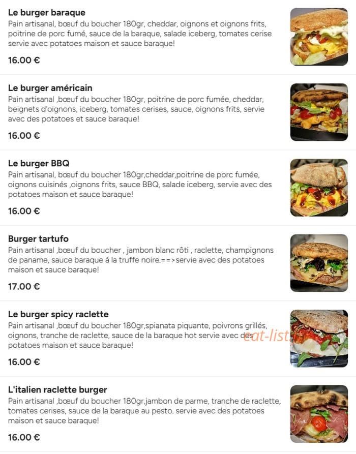 Madame pizza — carte page 12