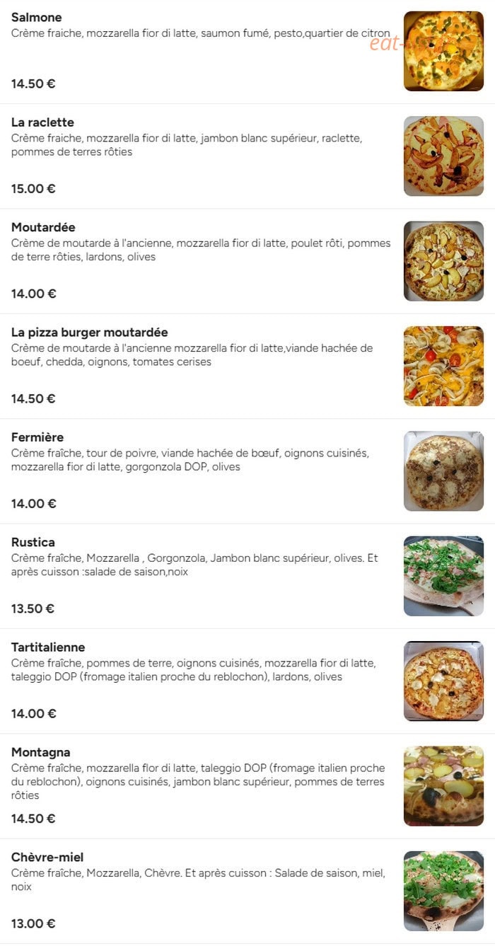 Madame pizza — carte page 5