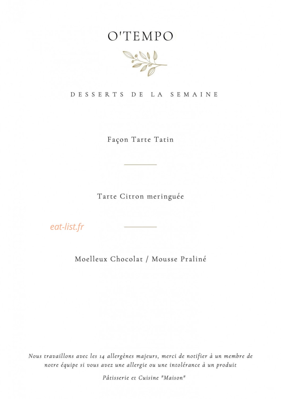 O'Tempo — carte page 2
