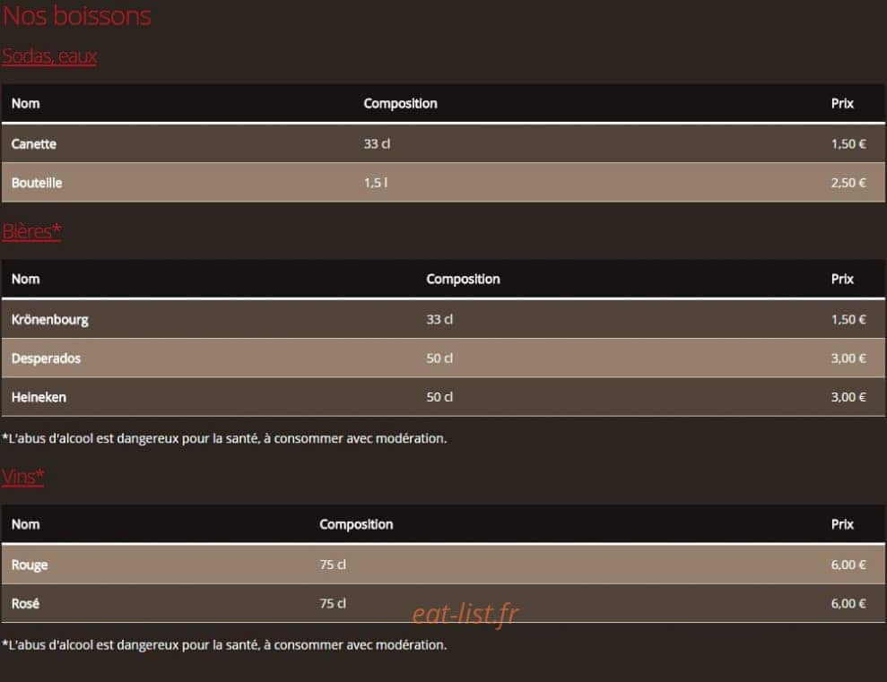 Pizz'cie — carte page 6