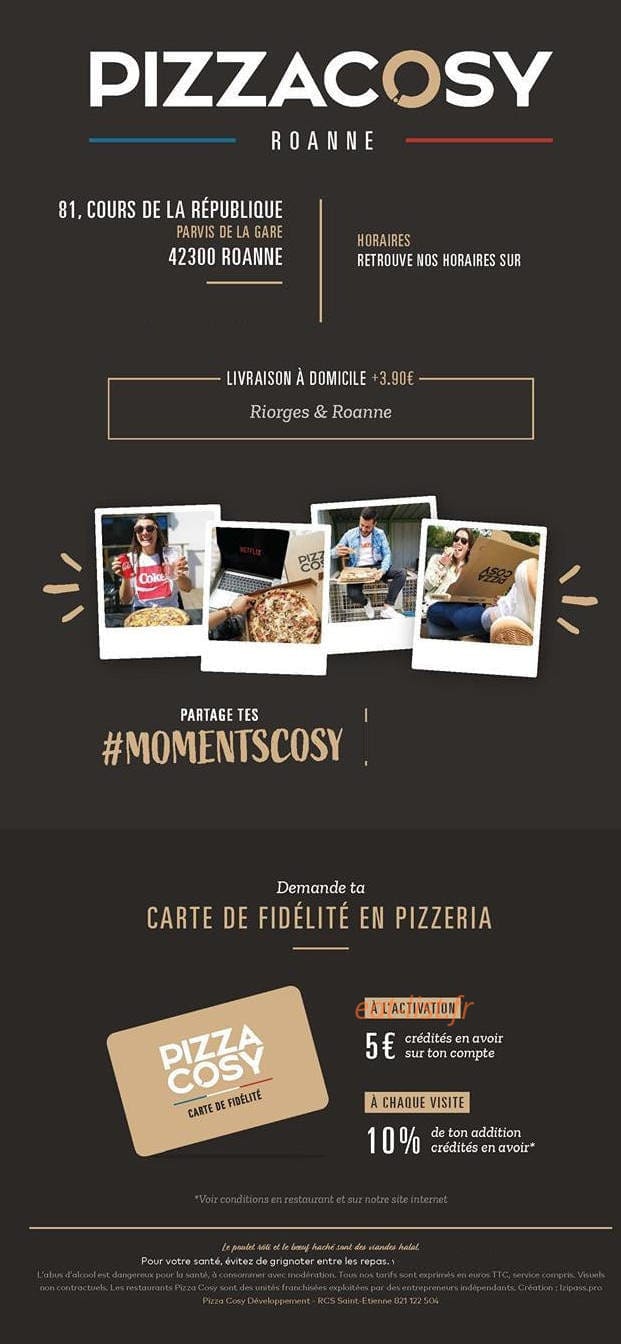Pizza Cosy — carte page 6